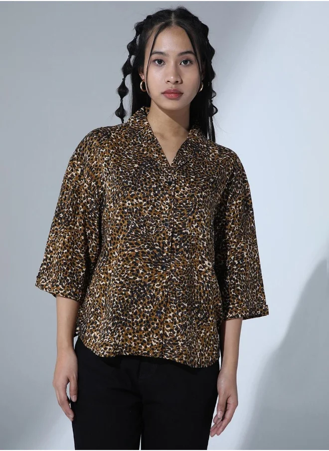 Hubberholme Black & Yellow Shirt For Women