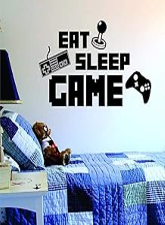 OR Decals eAT SLeeP GAMe Theater Wall Sticker PVC Wall Paper