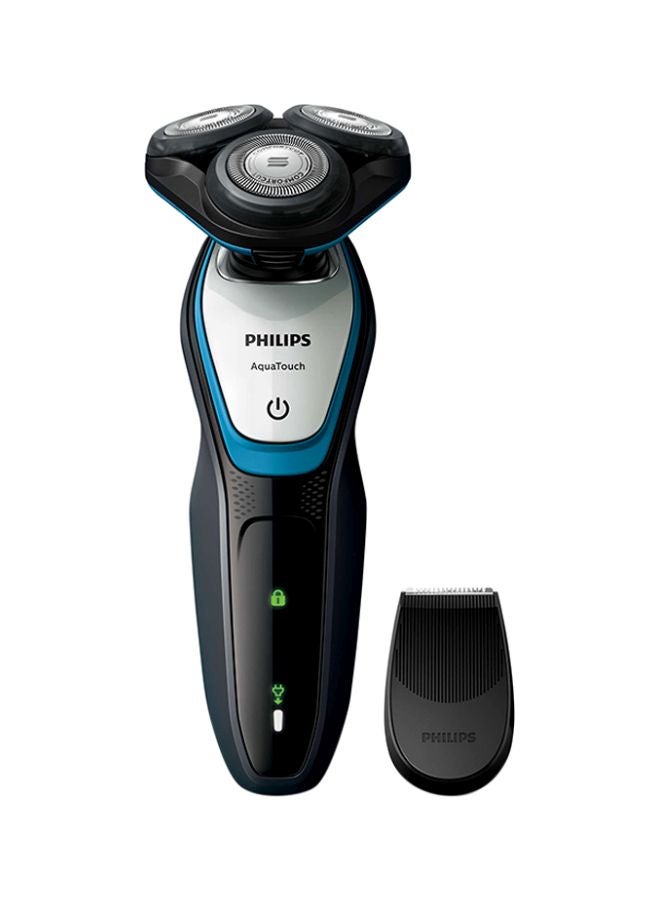 Philips AquaTouch Wet And Dry Electric Shaver Black/Blue/Silver - Image 1