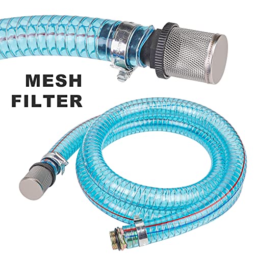 HOOTSUM 1 Inch Suction Hose for Fuel Diesel Transfer Pump, 6.5 Feet Oil Kerosene Transfer Tube with 3/4 & 1 Inch Threaded Couplings - Image 5