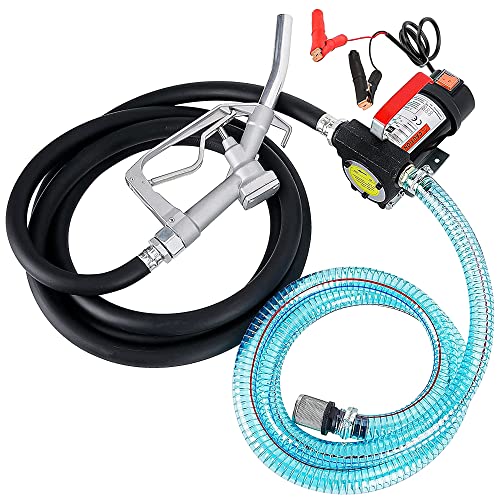 HOOTSUM 1 Inch Suction Hose for Fuel Diesel Transfer Pump, 6.5 Feet Oil Kerosene Transfer Tube with 3/4 & 1 Inch Threaded Couplings - Image 2