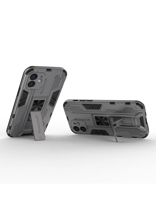 S-TOP Case For iPhone 12 / 12 Pro Supersonic PC + TPU Shock-proof Protective Case with Holder - Image 3