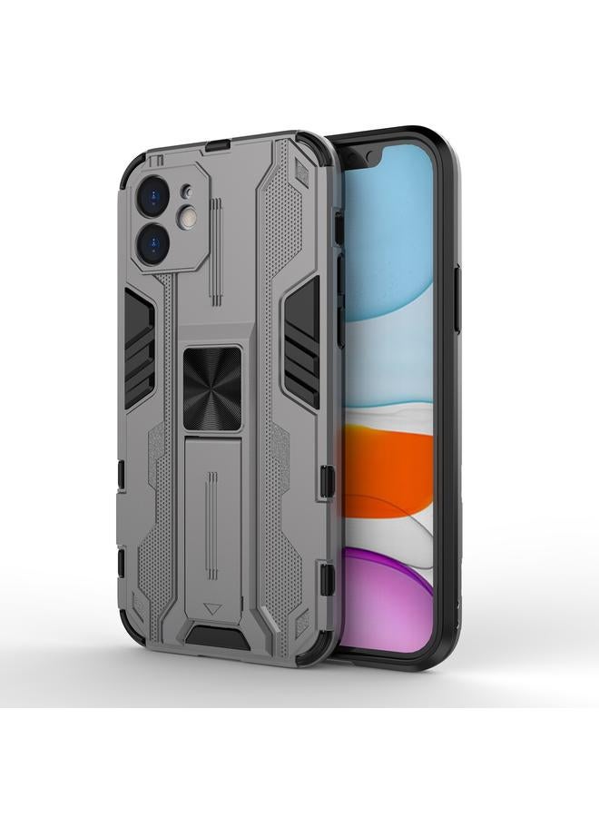 S-TOP Case For iPhone 12 / 12 Pro Supersonic PC + TPU Shock-proof Protective Case with Holder - Image 1