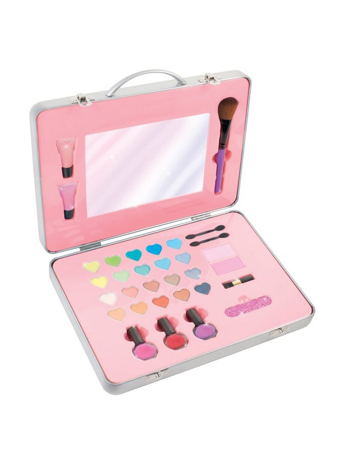 Make It Real Make It Real: Glam Makeup Set - 10 Piece Travel Hard Case, Tweens & Girls, All-in-One Cosmetic & Beauty Kit, Includes Instrumental Dream Guide for Inspiration, Nails-Lips-Face, Kids Ages 8+  - Image 3