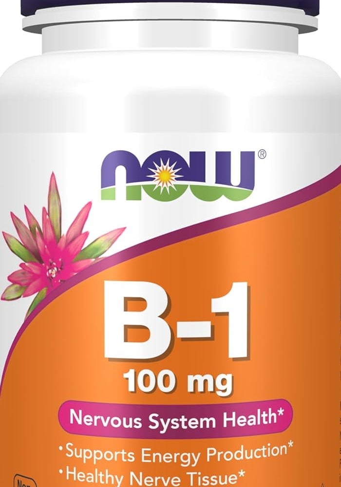 NOW Foods Vitamin B-1, 100 mg Tablets - Supports Energy Production and Nervous System Health - Image 1
