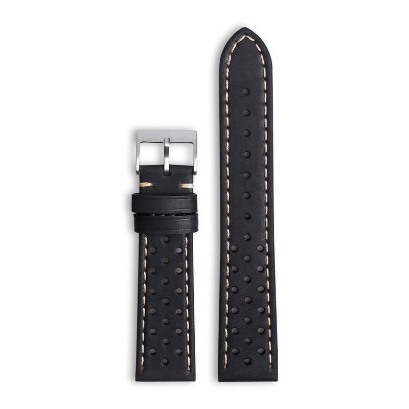 Bluejw Genuine Leather Watch Straps for Men – Replaceable Vintage Replacement Watchbands with Stainless Steel Buckle, Easy to Replace the Watch Strap - Image 1
