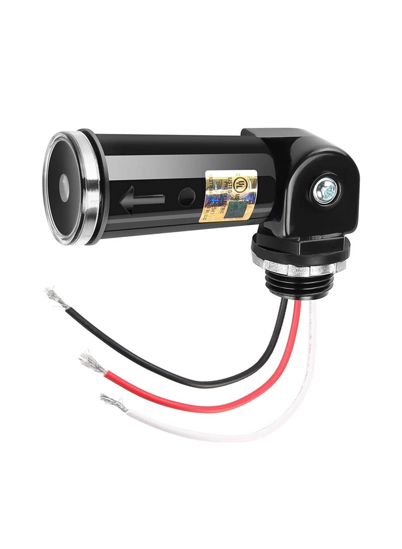 Outdoor Photocell Sensor, Dusk to Dawn/Day Night Sensor, Swivel Mount Conduit Lighting Control, Photoelectric Switch, 110V/120V/220V/240V Input, UL Listed, IP65 Waterproof, Photocell for Outdoor Light - Image 1