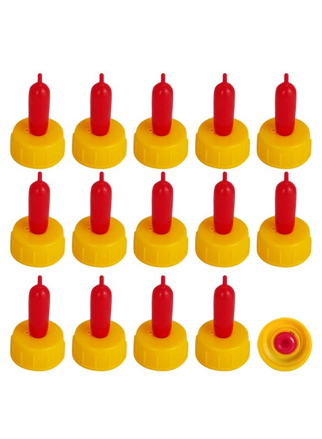 Weilan Small Animal Milk Drink Nipples with Flutter Valves Soft Rubber Cow Calf Milk Drinking Nipple for Goats Lambs Sheep Piglet Screw On Soda Bottle,15Pieces - Image 1