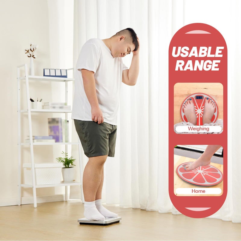 Round Electronic Bathroom Scale Watermelon Design for Home - Image 5