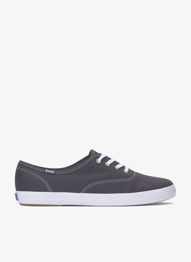 Keds Women's Champion Originals Lace Up Canvas Casual Sneaker Grey - Image 1