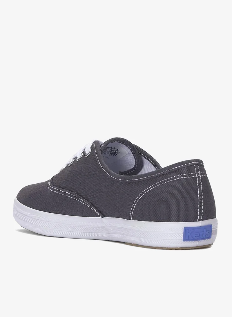 Keds grey Keds Women's Champion Originals Lace Up Canvas Casual Sneaker Grey for Women | Best Price UAE