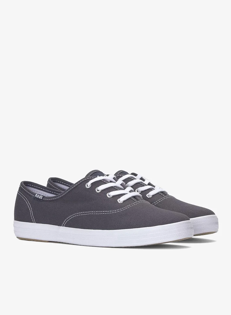 Keds grey Keds Women's Champion Originals Lace Up Canvas Casual Sneaker Grey for Women | Best Price UAE