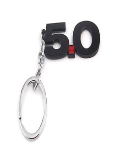NIBEMINENT Black Number 5.0 Ring Key Chain 