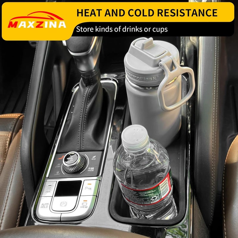 Maxzina Cup Holder Insert for 2020-2024 Kia Telluride - Silicone Black Bottle Holder - Image 5