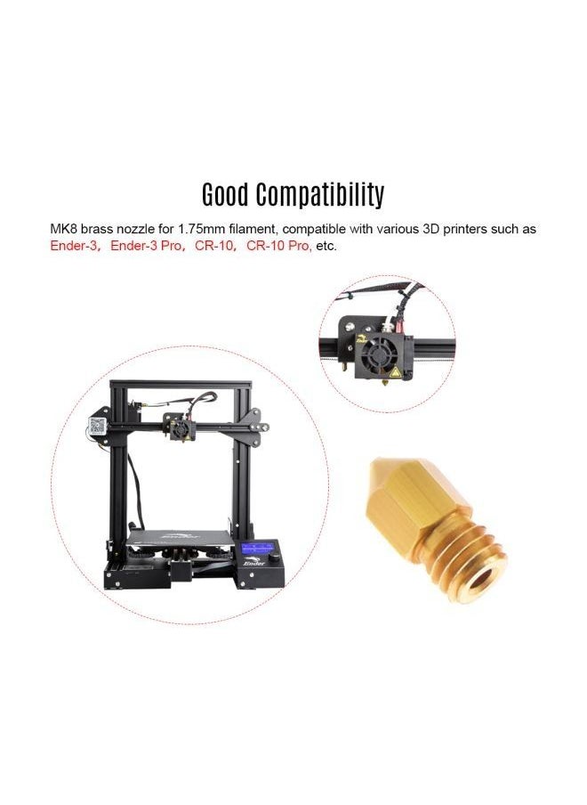 Generic - 3D Printer Extruder Brass Nozzle - Image 1
