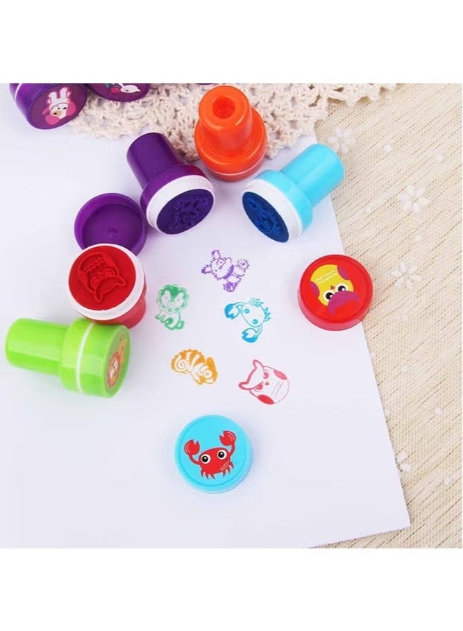 طوابع حيوانات ذاتية الحبر مكونة من 26 قطعة للأطفال، ألعاب طوابع قابلة للغسل للأطفال، هدايا حفلات، جوائز مدرسية، هدايا عيد ميلاد وأدوات تعليمية - Image 2