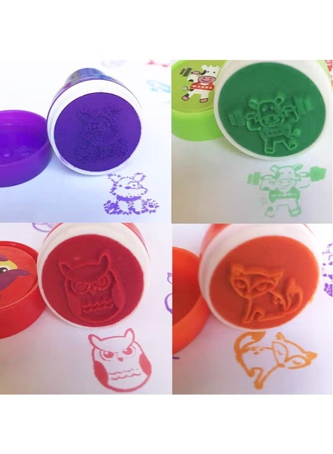 طوابع حيوانات ذاتية الحبر مكونة من 26 قطعة للأطفال، ألعاب طوابع قابلة للغسل للأطفال، هدايا حفلات، جوائز مدرسية، هدايا عيد ميلاد وأدوات تعليمية - Image 3