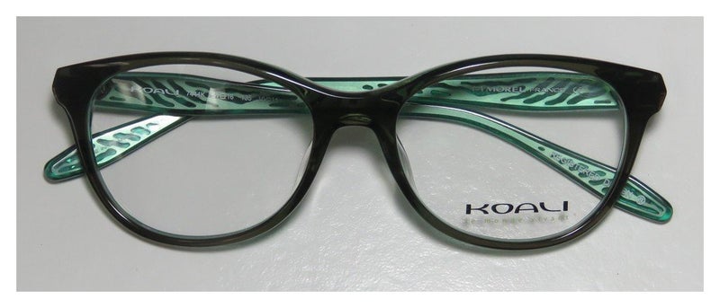 Koali By Morel 7444k Womens/Ladies Designer Full-rim Signature Logo Simple & Elegant Eyeglasses/Eyewear (51-16-135, Transparent Moss/Jade) - Image 2