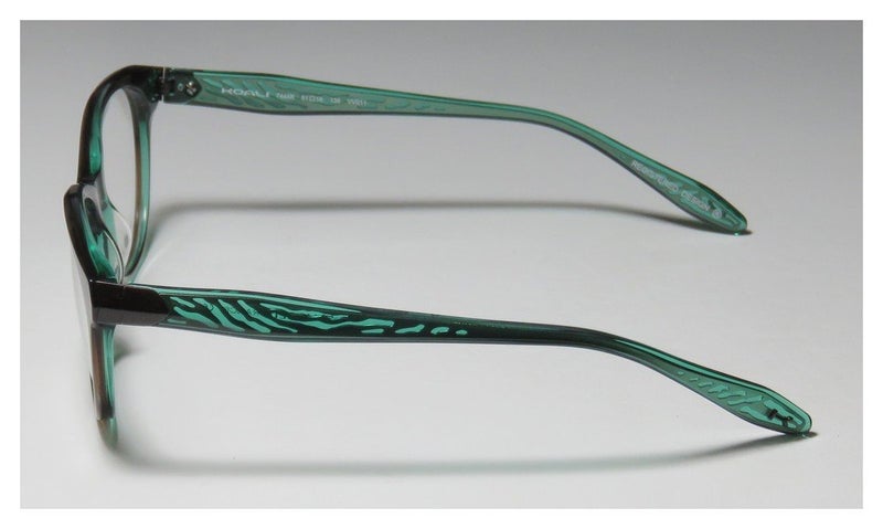Koali By Morel 7444k Womens/Ladies Designer Full-rim Signature Logo Simple & Elegant Eyeglasses/Eyewear (51-16-135, Transparent Moss/Jade) - Image 4