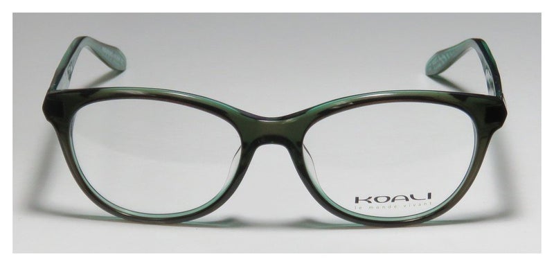 Koali By Morel 7444k Womens/Ladies Designer Full-rim Signature Logo Simple & Elegant Eyeglasses/Eyewear (51-16-135, Transparent Moss/Jade) - Image 3