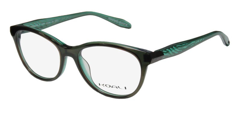 Koali By Morel 7444k Womens/Ladies Designer Full-rim Signature Logo Simple & Elegant Eyeglasses/Eyewear (51-16-135, Transparent Moss/Jade) - Image 1
