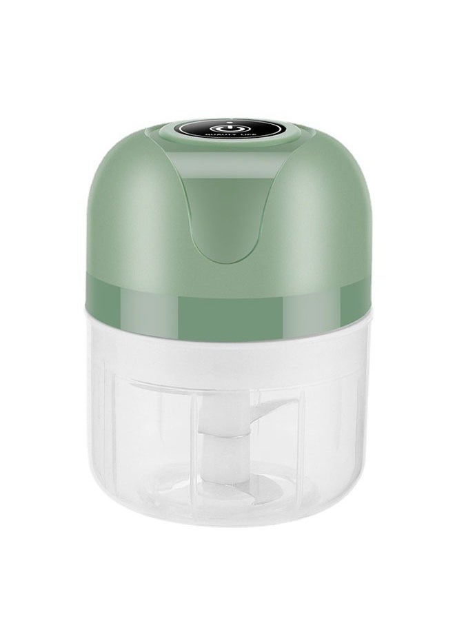 Generic - Electric USB Mini Garlic Blender Multifunctional Baby Food Machine Garlic Cutter Onion Mincer Wireless Charging Green 250ml - Image 1