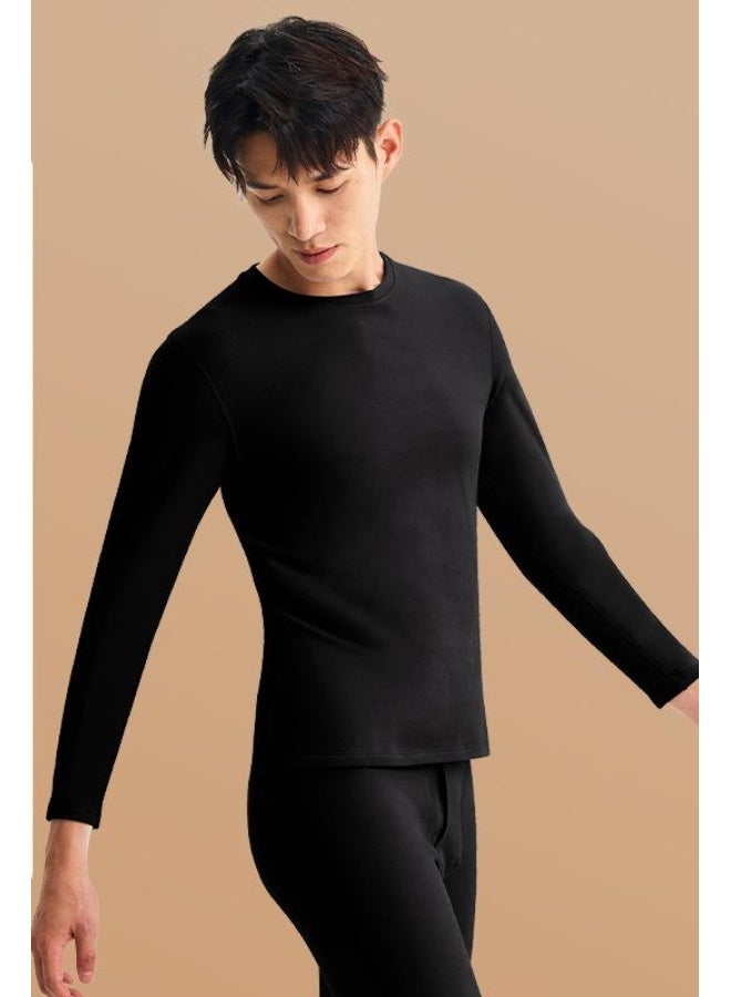 NIBEMINENT Thermal Underwear Winter Clothes For  Men Thermal Clothing Cashmere double-sided brushed Velvet thickened Lingerie Set - Image 1