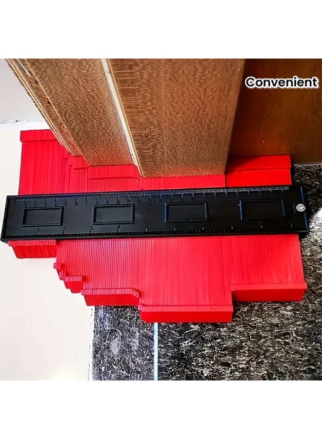 Adjustable Contour Gauge Replicator Precision Irregular Shape Angle Measuring Tool ABS Plastic Ruler Inch CM Scale 1pc - Image 2