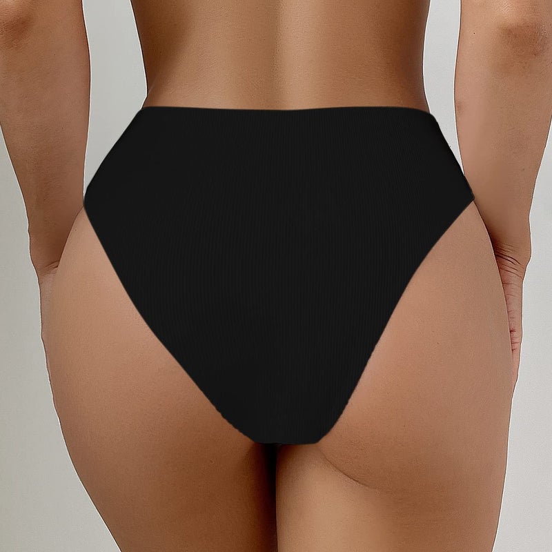 SherryDC Women's V Cut High Waisted Bikini Bottom High Leg Cut Swimsuit Bathing Suit Bottoms - Image 5