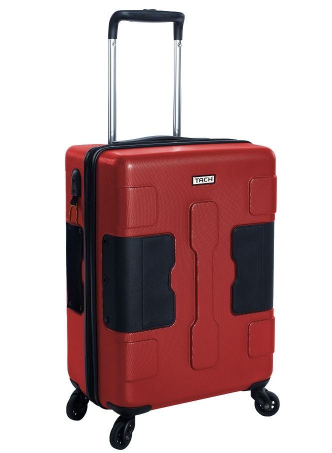 TACH Connectable Hard Case Carry on Luggage Bag with TSA Lock, Charging Port, Water Bottle Holder, 22 Inch, Wine Red - Image 1