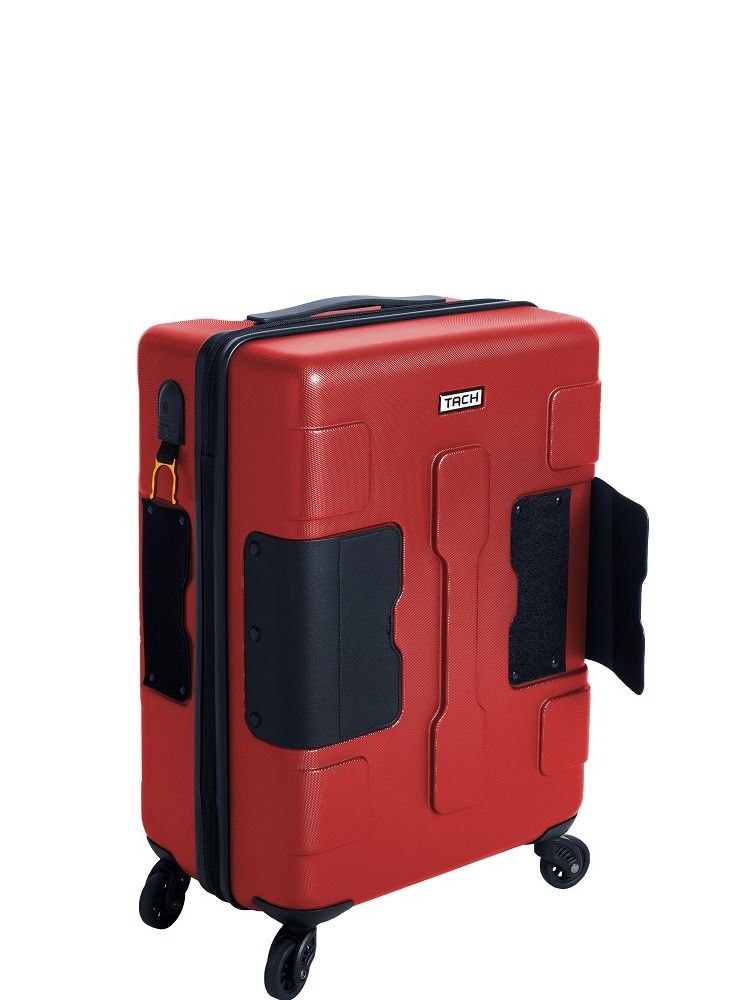 TACH Connectable Hard Case Carry on Luggage Bag with TSA Lock, Charging Port, Water Bottle Holder, 22 Inch, Wine Red - Image 5
