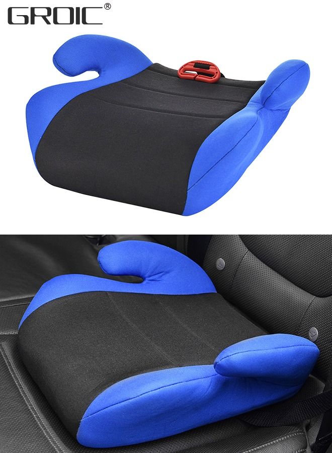 GROIC Backless Booster Car Seat Large Travel Booster Seat Pad for Kids Transitioning to Vehicle Seat Belt, Portable Car Safety Seat Booster,Toddler Dining Chair Booster Seat - Image 1