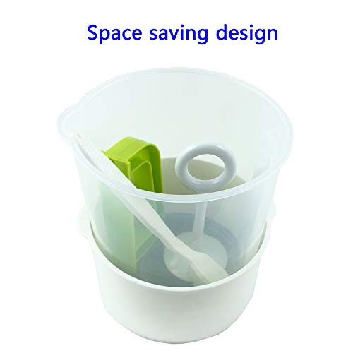 iAesthete Multiple Usage Food Strainer, Nut Milk Bag Replacement, Yogurt Strainer, Food Grade Polycarbonate And Stainless Steel Mesh BPA-Free, Nut Milk/Soy Milk/Juice/Tea Filter - Image 5