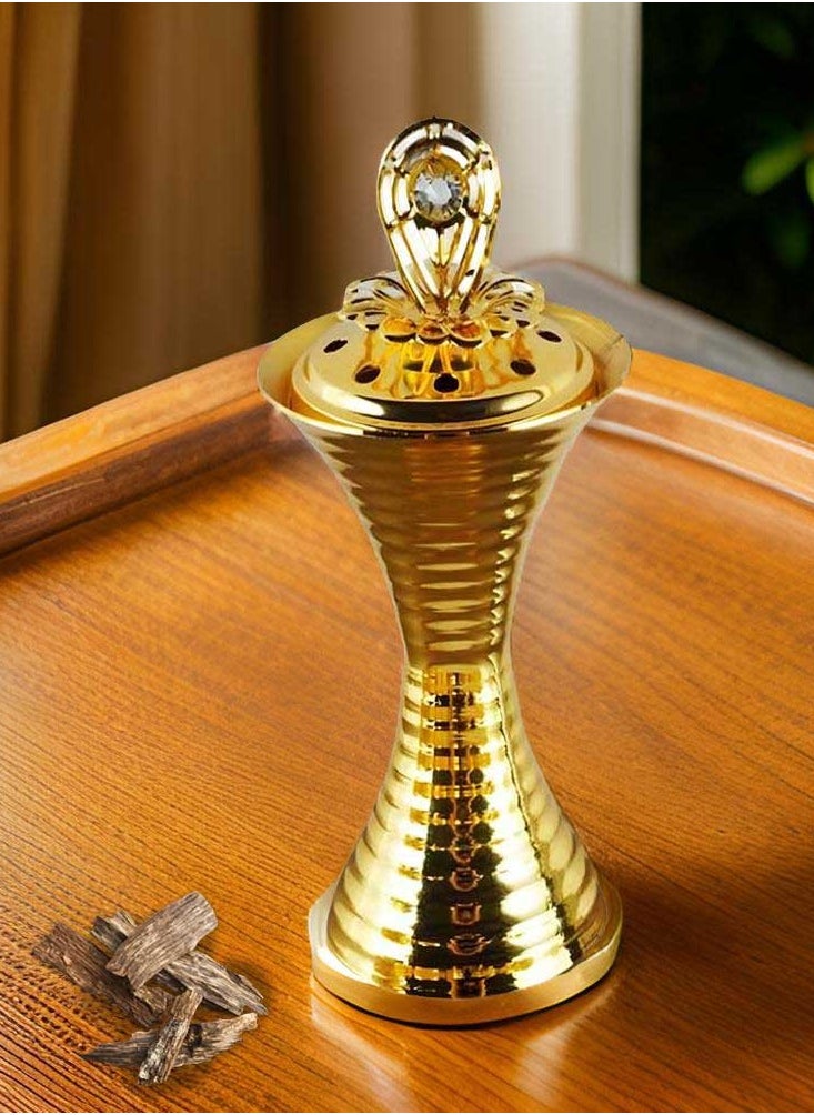 بخور بوسيدين مبخرة عود عربي صغيرة أنيقة بارتفاع 12 سم للمنزل والمكتب | حامل بخور صغير للديكور والعطور  - Image 1