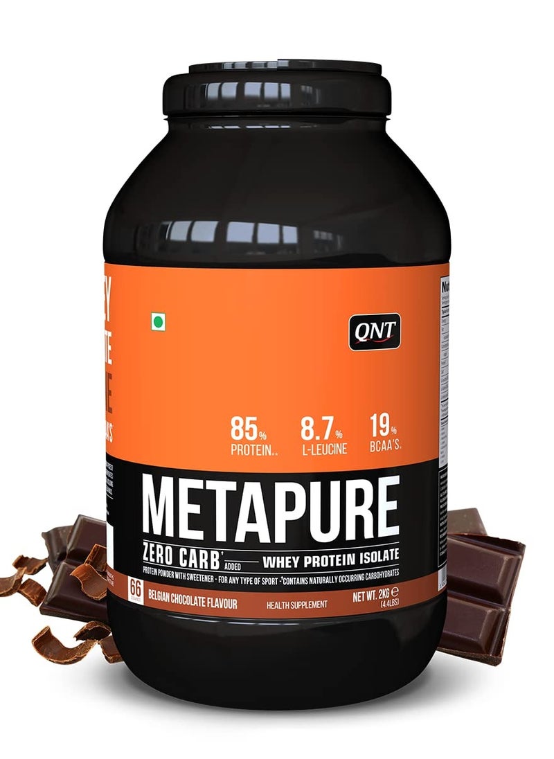 QNT - QNT Metapure Whey Isolate 66 Servings Belgian chocolate 2kg - Image 1