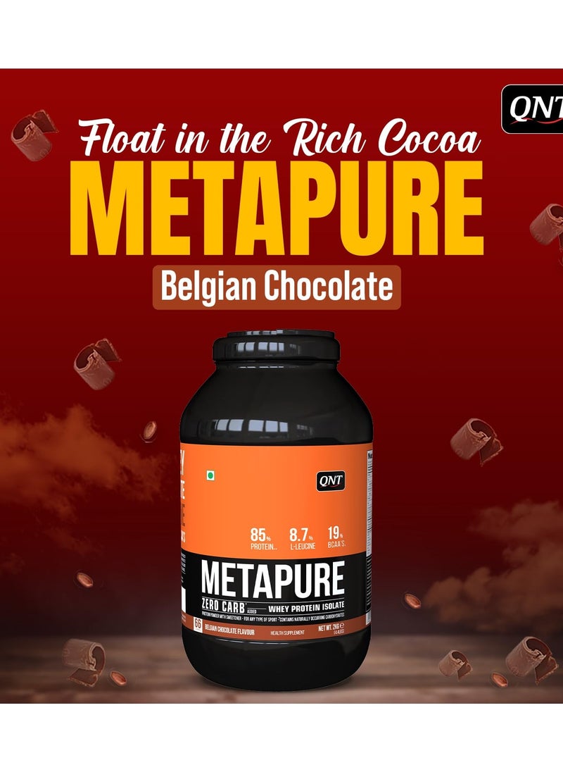 QNT - QNT Metapure Whey Isolate 66 Servings Belgian chocolate 2kg - Image 1