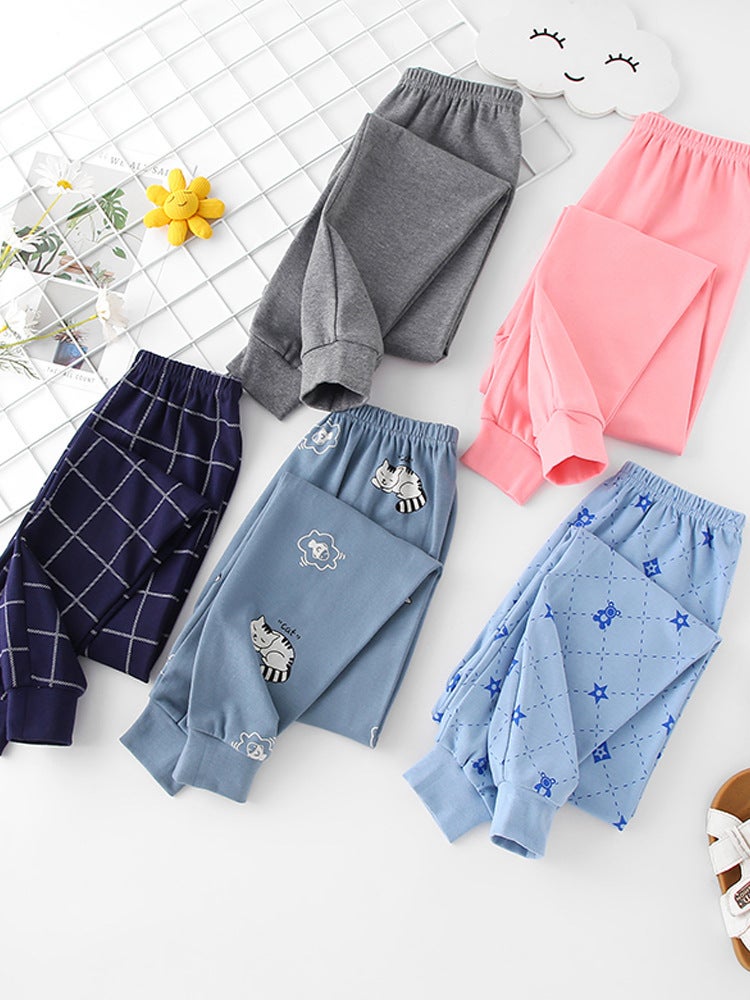 Warm Cotton Thermal Pants For Chubby Boys, Boys' Sleep Pants, Plus-Size Base Layer Single Pants, Extra-Large Cotton Thermal Pants For Winter - Image 4