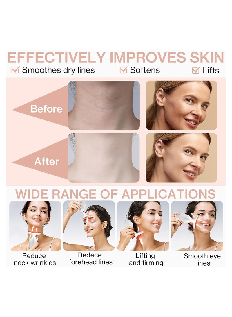 RATSAW Face Massager Facial and Neck Electric Massager 3-in-1 Chin Lift Devices V-Shaped Firming EMS Vibration Facial Massager 4 Massage Modes Skin Care Firm Tightening and Smooth  - Image 5