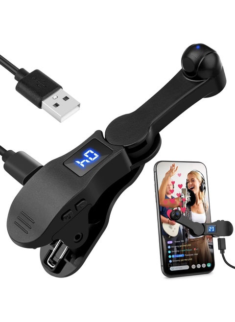 Smartphone automatic clicker, mobile screen device speed clicker, fast click simulation finger continuous click game, live like, flash kill, reward tasks (black)