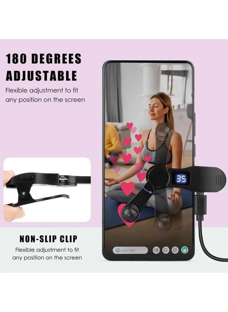 Smartphone automatic clicker, mobile screen device speed clicker, fast click simulation finger continuous click game, live like, flash kill, reward tasks (black)