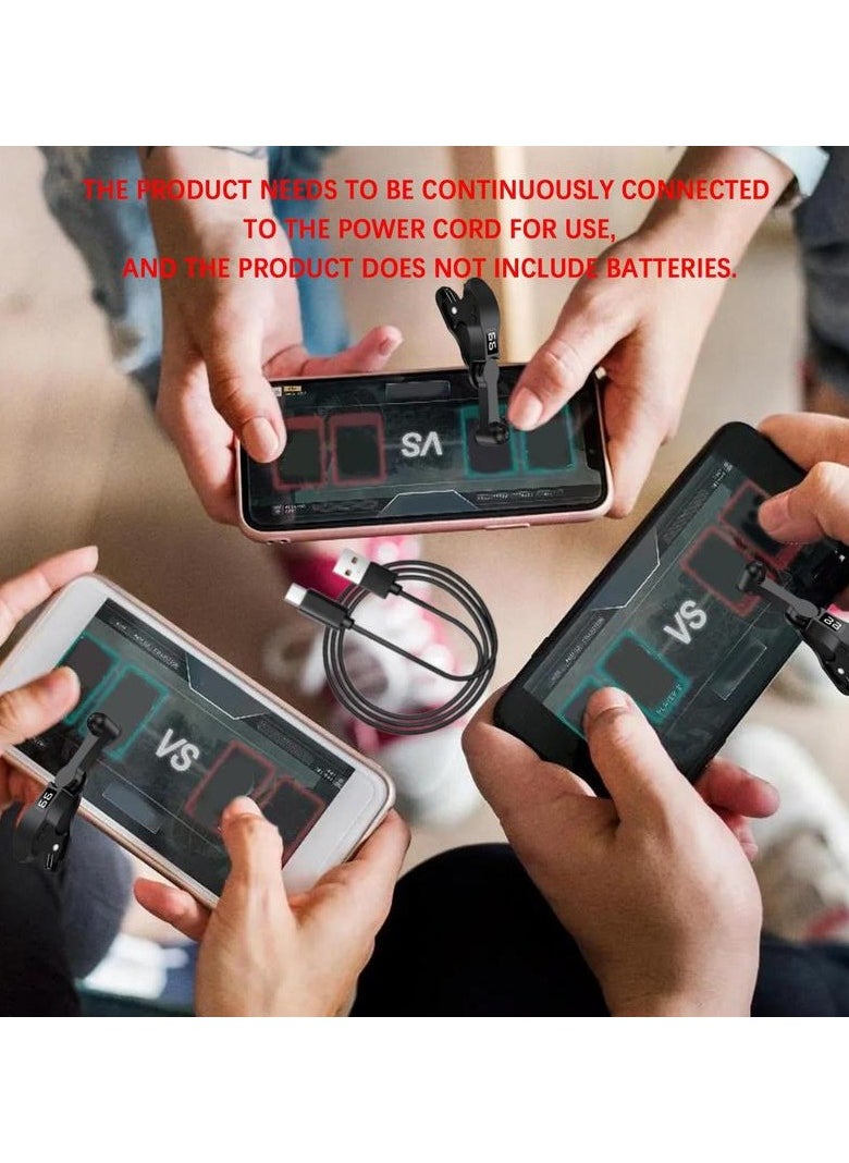 Smartphone automatic clicker, mobile screen device speed clicker, fast click simulation finger continuous click game, live like, flash kill, reward tasks (black)