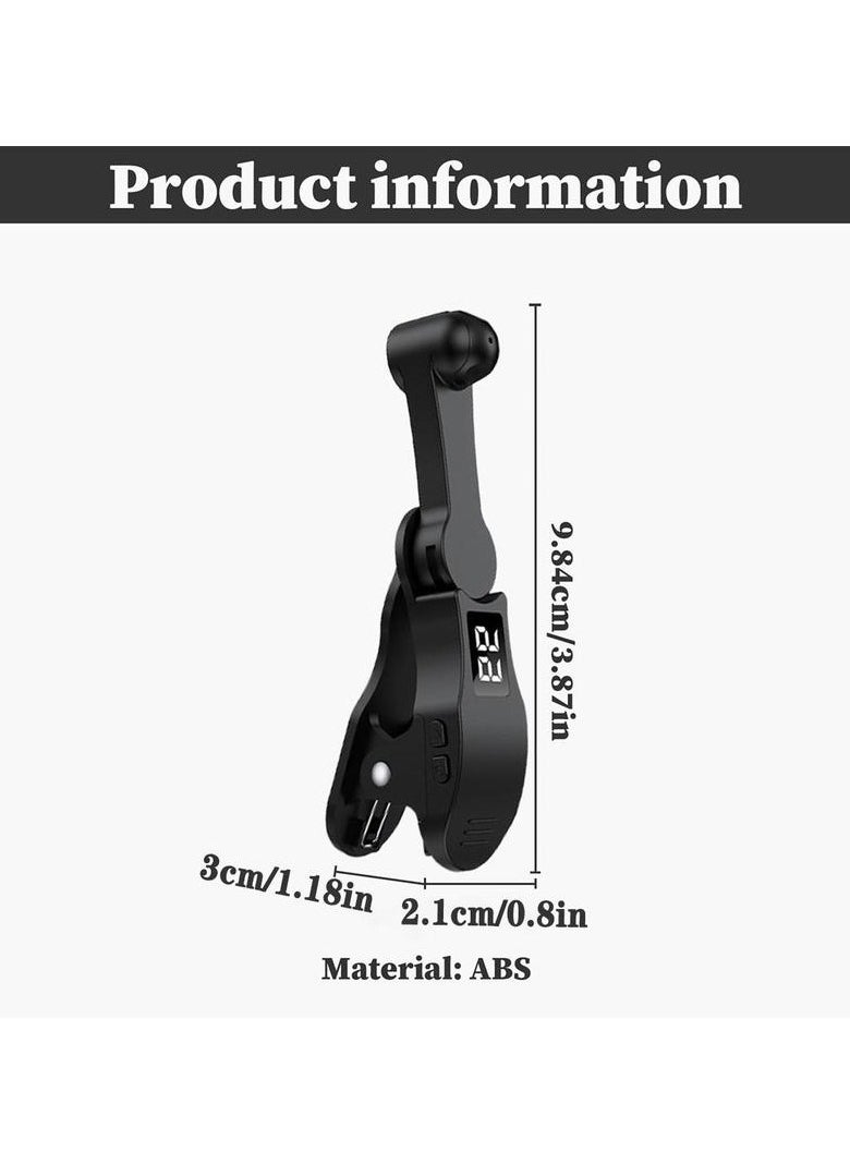 Smartphone automatic clicker, mobile screen device speed clicker, fast click simulation finger continuous click game, live like, flash kill, reward tasks (black)