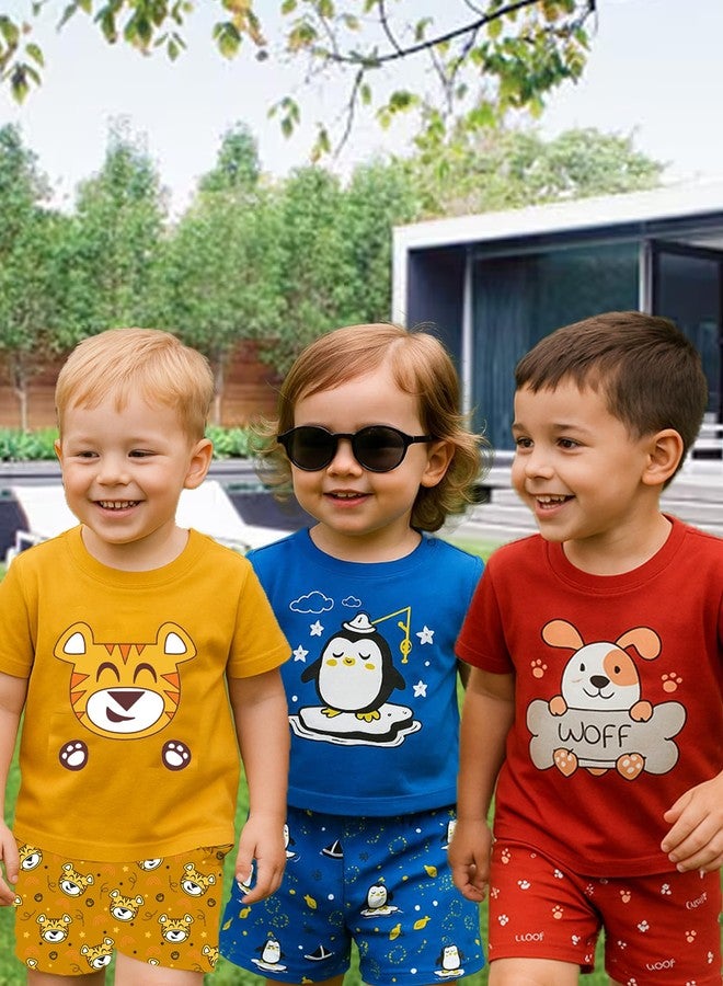 Toddylon Baby Clothing Set Cotton | T-Shirt with Shorts | Summer Clothing Set for Babies Boys & Girls | Soft Cotton Clothes | 0-3 Months to 18-24 Months (Multicolour Pack of 6) - Image 5