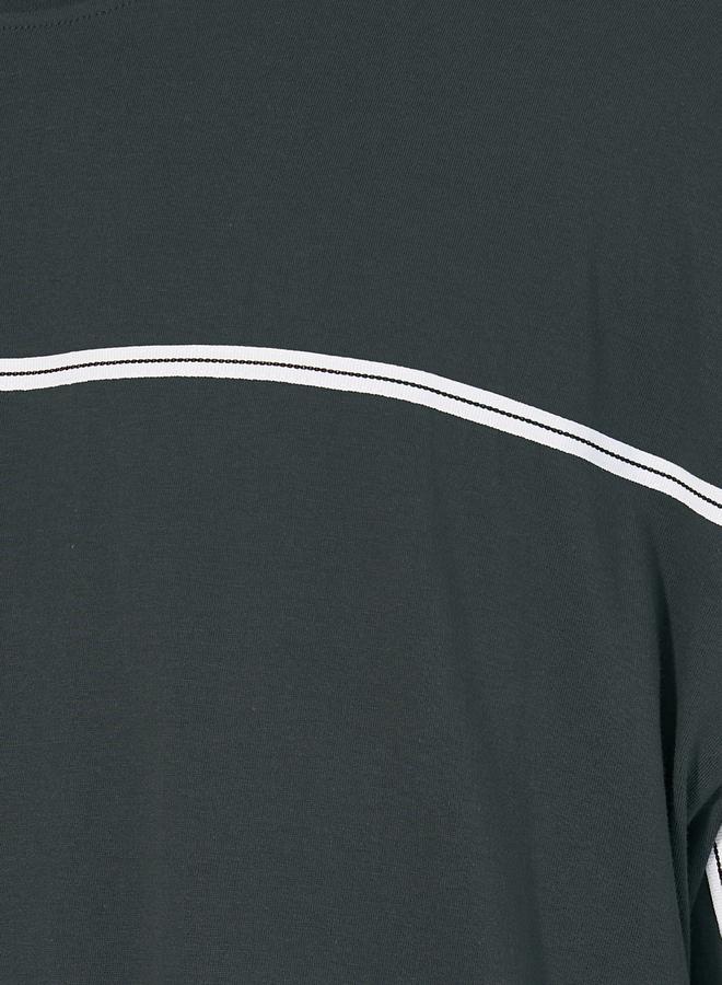 Styli Front Tape Jersey Boxy T-Shirt  - Image 3
