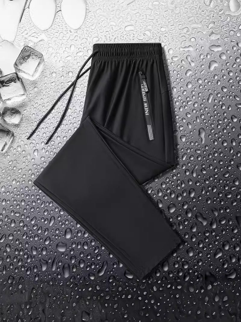 Qi Ta Men's & Women's Quick-Dry Straight Leg Pants – Summer Casual Sports Trousers with High Stretch - Image 1
