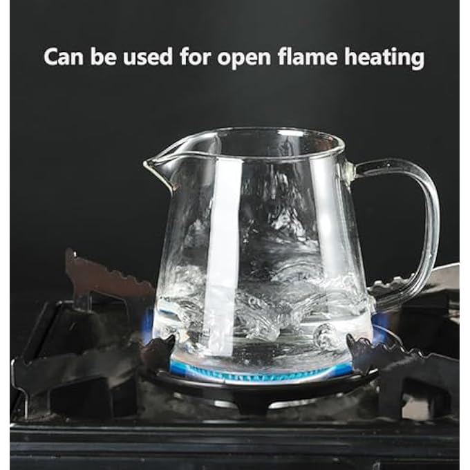 YY-ريشير موزع إبريق شاي زجاجي مقاوم للحرارة، غلاية شاي من زجاج البورسليكات العالي مع مصفاة من الفولاذ المقاوم للصدأ لأوراق الشاي السائبة وآمنة للاستخدام على الموقد بسعة 300 مل - Image 5
