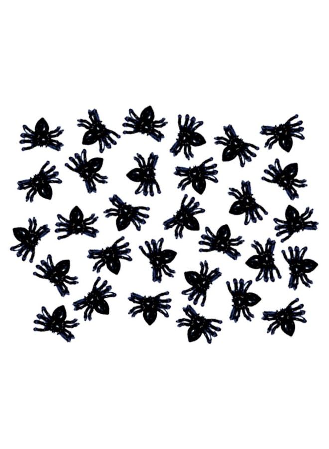 Amscan Mini Plastic Spiders 1/2" X 1/2", 50 Pcs - Image 2