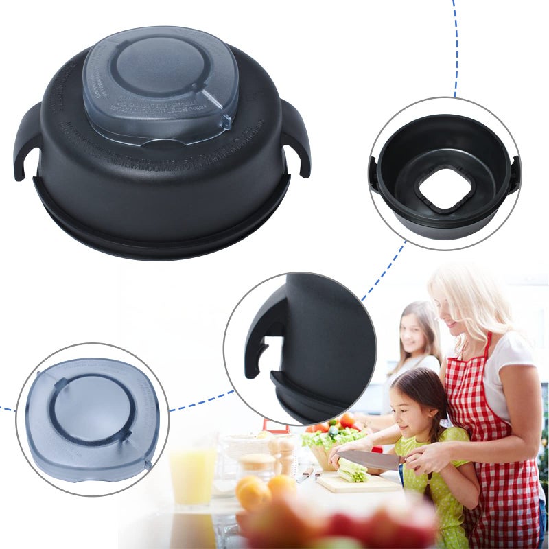 Swess 2-Part Lid and Plug Fit for Mixer 5200&5000ï¼ŒBlender Replacement Lid Parts Compatible with 64-Ounce High Profile Container Blender - Image 4