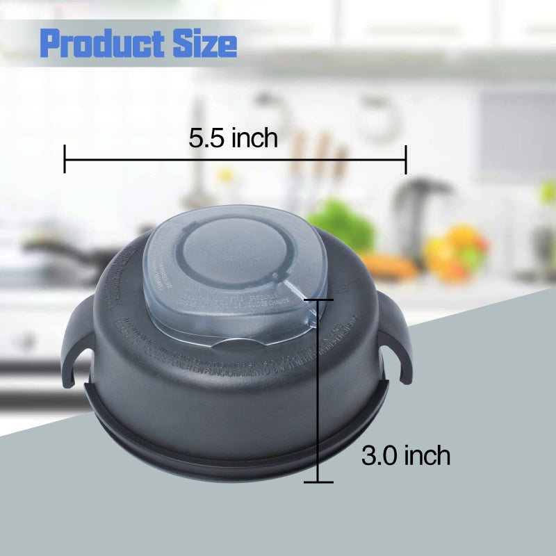 Swess 2-Part Lid and Plug Fit for Mixer 5200&5000ï¼ŒBlender Replacement Lid Parts Compatible with 64-Ounce High Profile Container Blender - Image 2