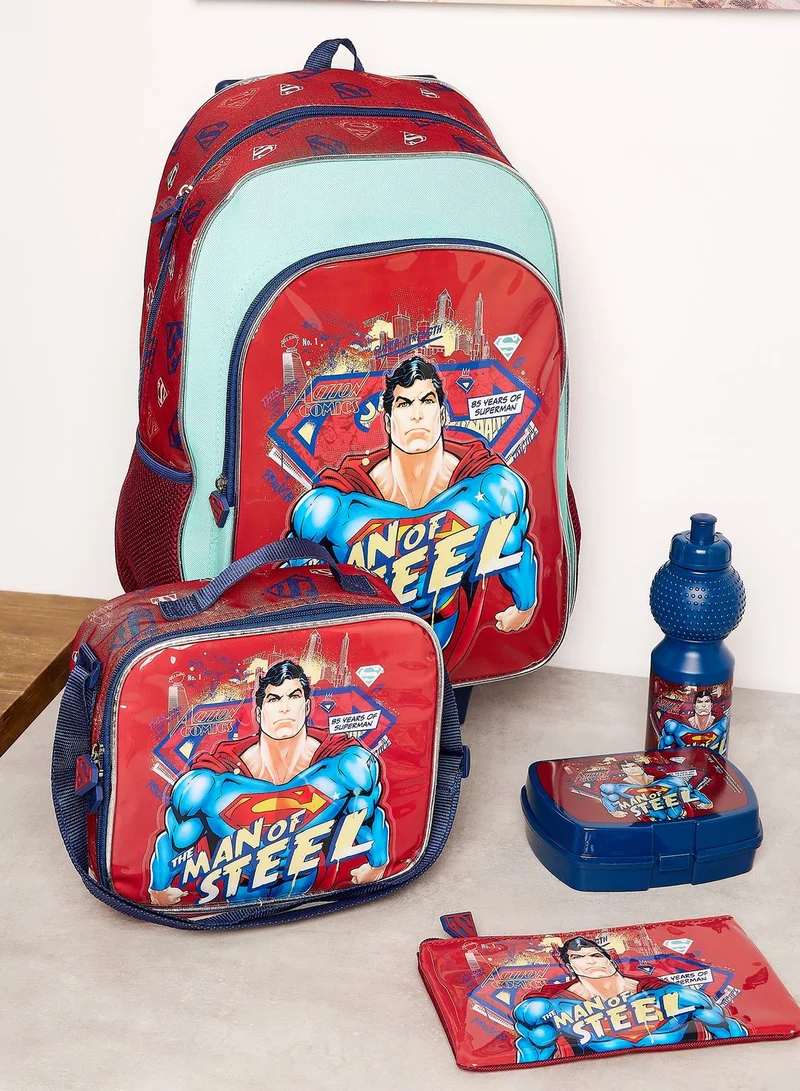 SUPERMAN Back To School Superman 5In1 Trolley Box Set